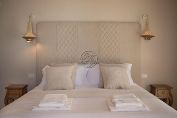 Bed 9 - Fabric double bed with upholstered headboard by GH LAZZERINI - view 3